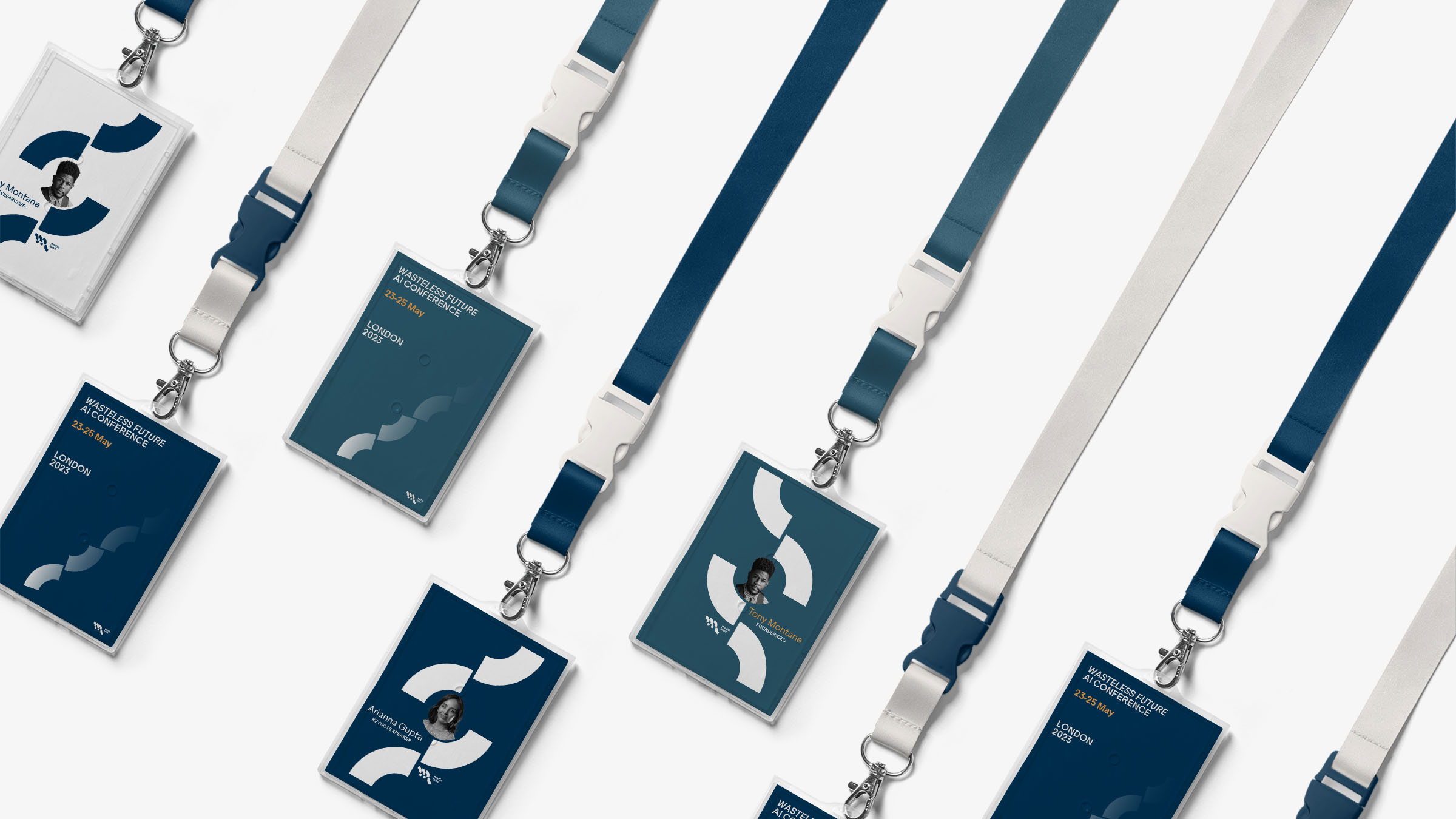 hangtags for a  conceptual metislabs industry 4.0 conference